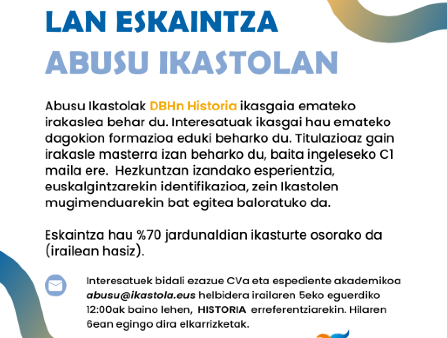 lan eskaintza Historia